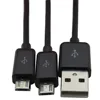 USB Male to 2 Micro USB Splitter Charge Cable 1 to 2 Micro USB Charge Cable,Dual Micro USB Splitter Charge Cable ► Photo 2/5