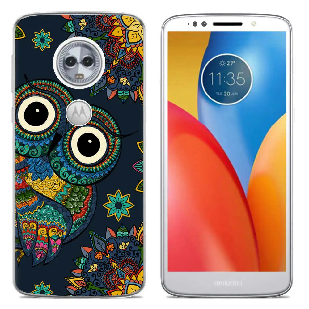 Чехол для телефона для Moto E5(G6 Play)/Moto E5 Play/MOTO E5 Plus модный дизайнерский мягкий чехол из ТПУ с художественным рисунком силиконовый чехол