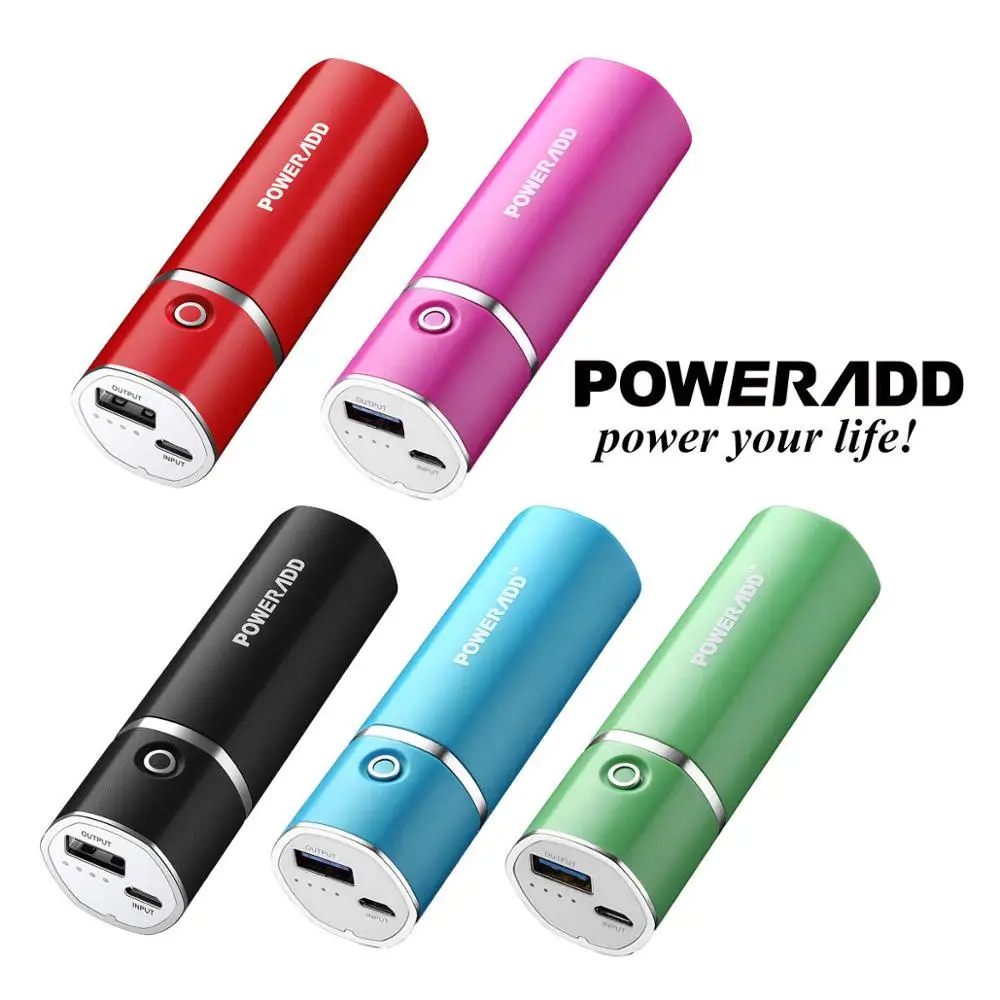 Poweradd Slim2 5000 12000mah パワーバンクポータブル USB 外部バッテリーパック電話充電器送料無料充電器