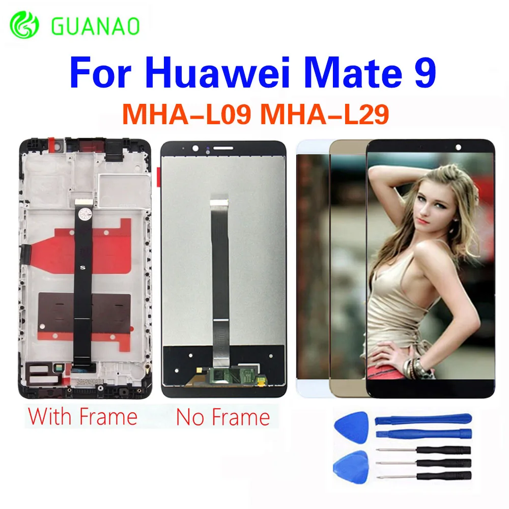 

for HUAWEI Mate 9 LCD Display Touch Screen Digitizer Huawei Mate 9 LCD With Frame Mate9 MHA-L09 MHA-L29 Screen Replacement Parts