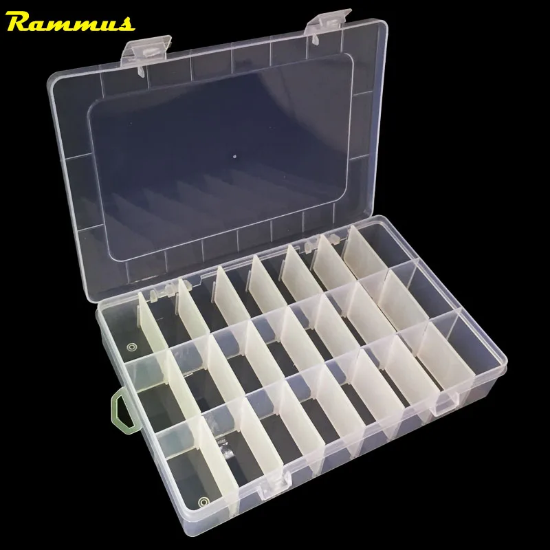 

24 Grids DIY Tools Packaging Box Portable Electronic Components Screw Removable Storage Screw Jewelry Tool Case Colorful