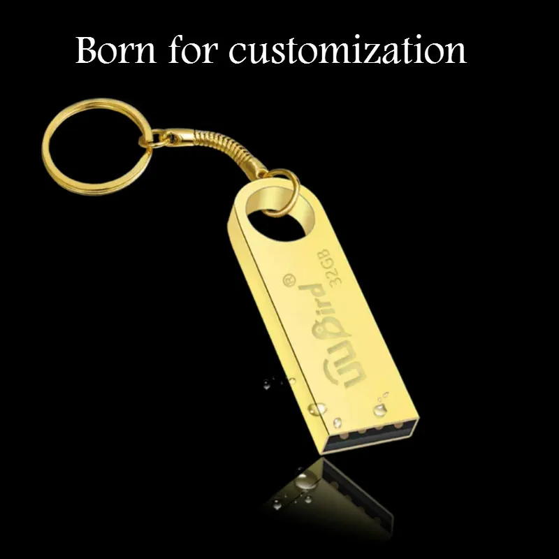 Лучший Kingdisk USB Flash Drive Личность настроены металлический диск 64 г 32 г 16 г 8 г 4 г Водонепроницаемый накопитель USB2.0 U карта памяти Memory Stick U диск