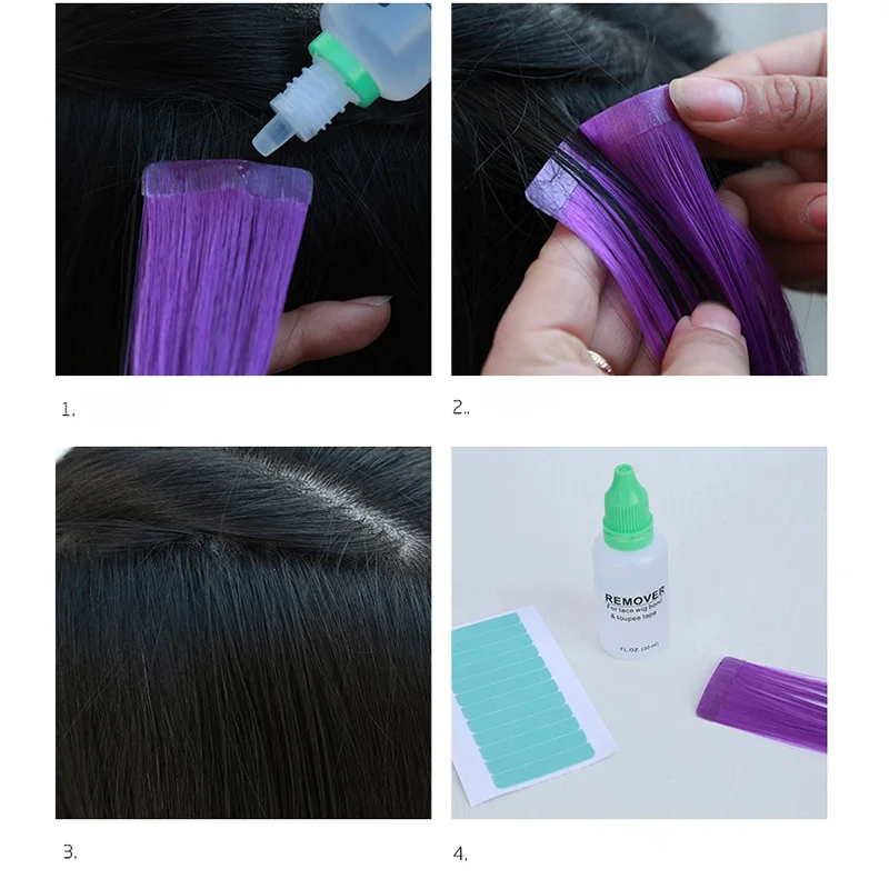 2 Bottles Hair Extension Remover 30ml Wigs Glue Adhesive Remover for Lace Wig Release Tape @ME88