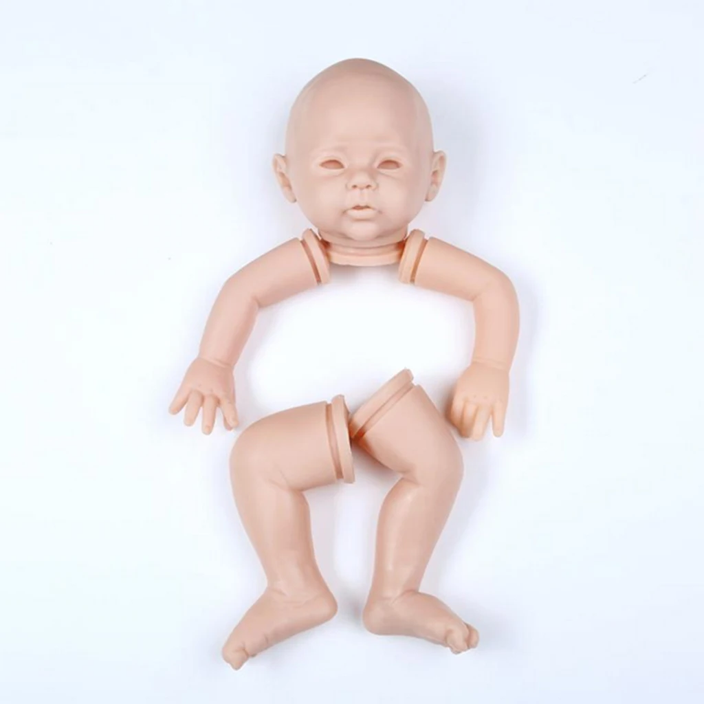 20' Unpainted Reborn Kits Newborn Baby Doll with Head 3/4 Arms Full Legs #5