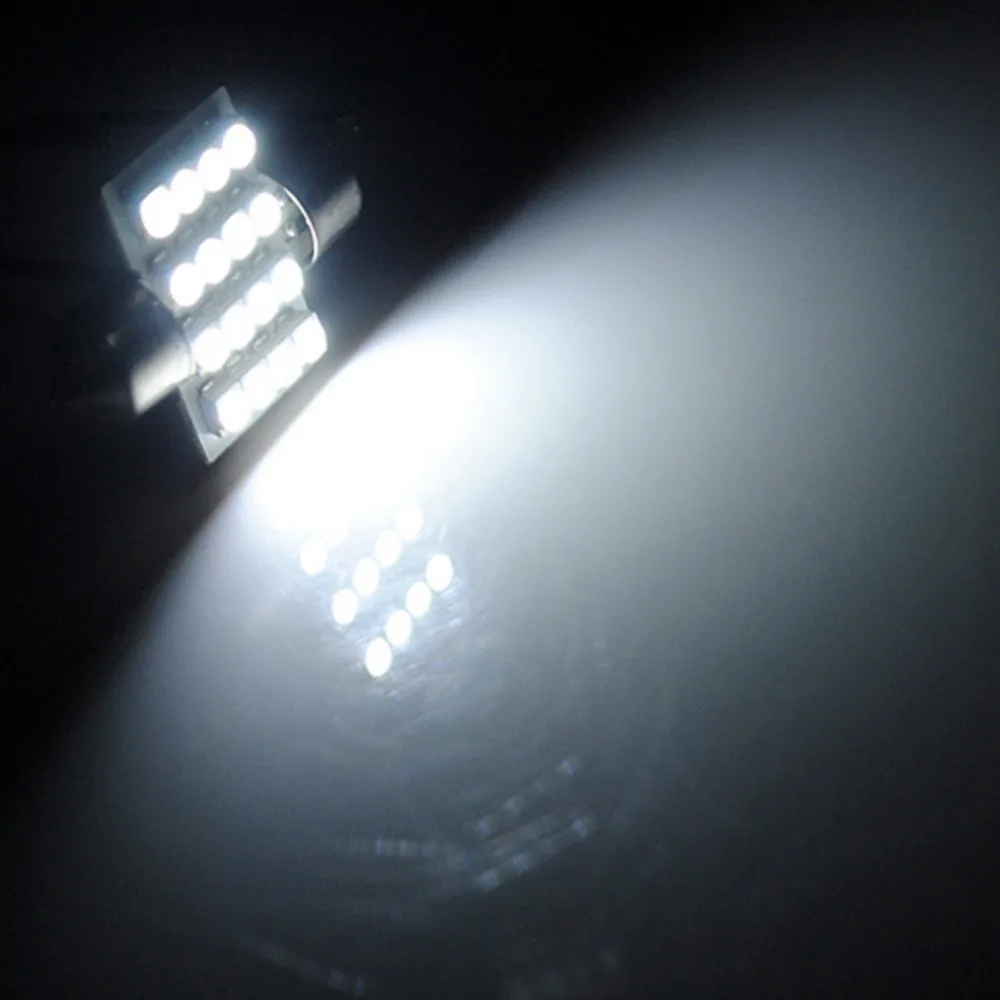 Светодиодсветодиодный лампа 16 SMD 1210 31 мм для автомобиля теплый белый свет