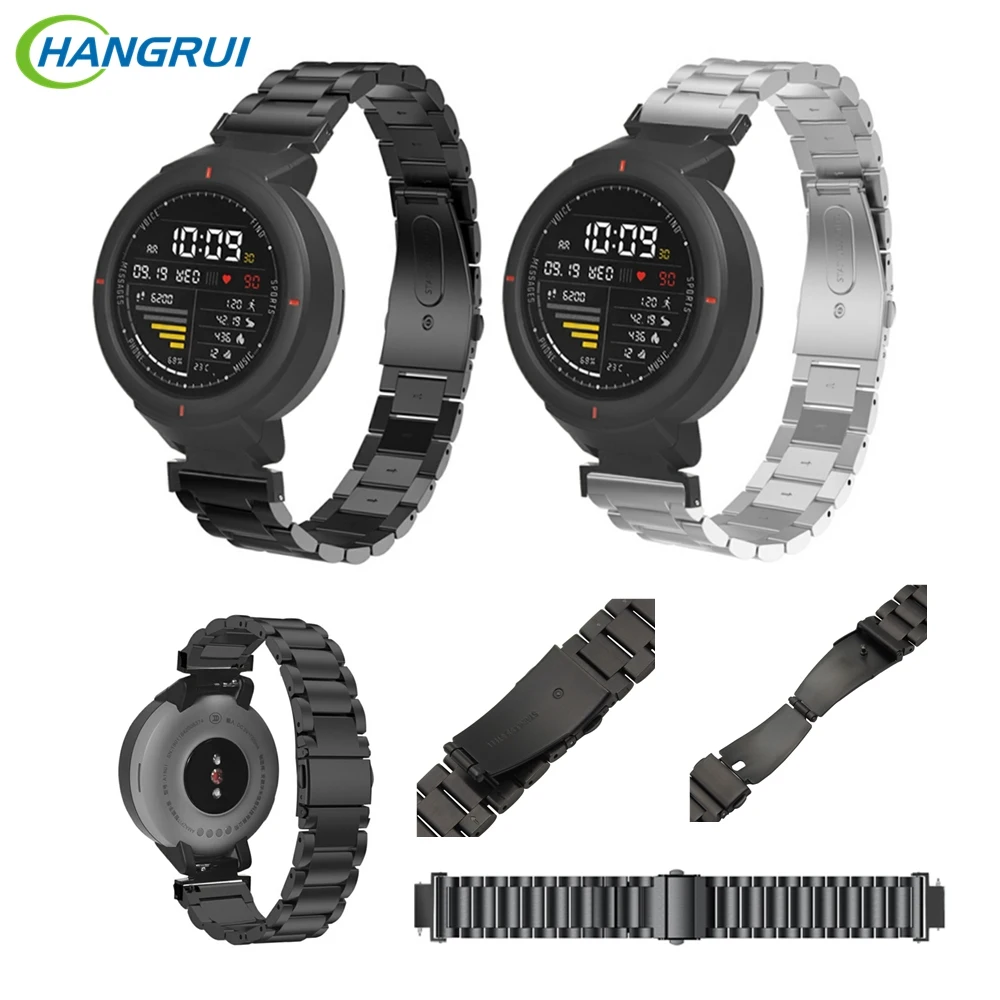 

Bracelet For Xiaomi Huami Amazfit Verge Strap Metal Stainless Steel Smart Watch Band For Amazfit Verge 3 Milanese Loop Wristband