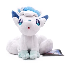 10pcs/set 20cm Alola Vulpix Soft Plush Toys Anime Peluche Stuffed Dolls For Child Baby Toy Wholesale Price 5pcs set kawaii psyduck horsea cubone eevee vulpix anime carton plush kids toys stuffed dolls for children gift cute baby toy