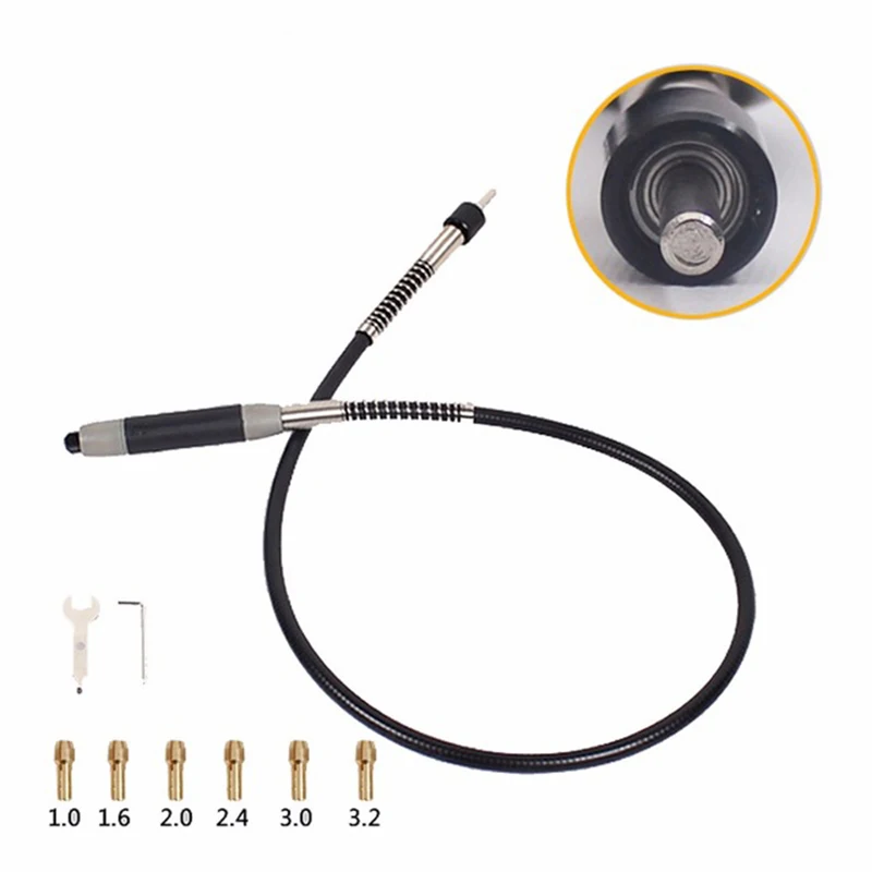 

Dremel Flexible Shaft Fits 400W Dremel Rotary Tools 110cm with 6 Chuck Rotary Grinder Tool Dremel Accessories