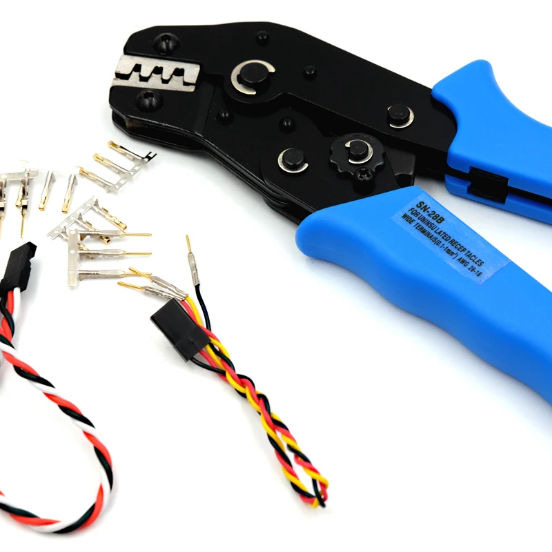 

Pin Crimper Tool for Dupont 2.54mm 3.0~4.8mm Connector, Servo connector crimp tool