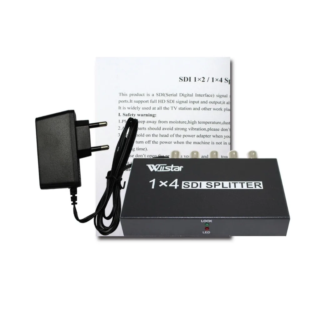 Wiistar SDI Разделение тер 1x4 мультимедиа Extender Full HD 1080P 4 Порты ter SD 3G для ТВ
