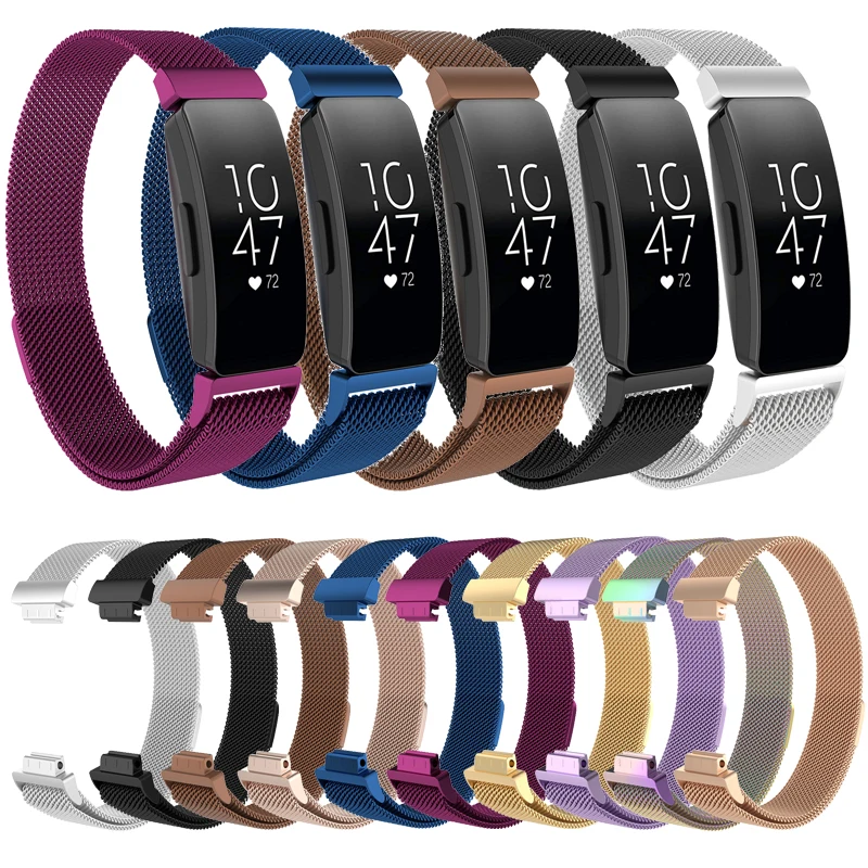 

Milanese Wrist Strap for Fitbit Inspire HR Band Smart Bracelet Metal Correa Pulsera for Fit bit Inspire Wriststrap Accessories