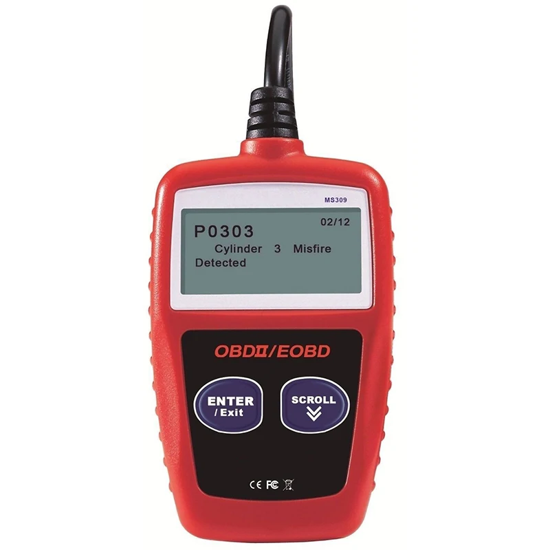 

Automotive Car Auto Diagnostic Tools 16-Pin OBDII Standard Socket Fit LCD Backlit Screen Retrieve Cars ECU Cars VIN Number