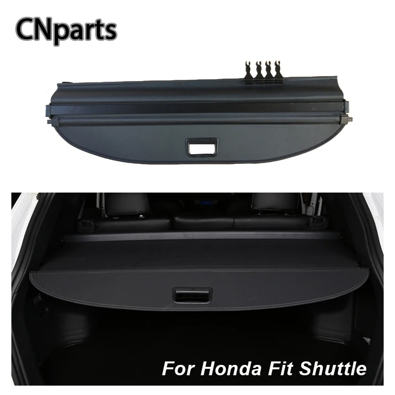 CNparts Автомобильный задний багажник Грузовой чехол для Honda Fit Shuttle автомобиль-Стайлинг Черный защитный щит тени авто аксессуары