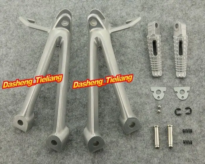Aluminum Passenger Rear Foot Pegs Footrest Brackets for SUZUKI 06 07