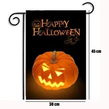 Новые горячие ISHOWTIENDA 12x18 дюймов Горячие Новые Пользовательские тыквы хэллоуин атмосферостойкие украшения сад флаг