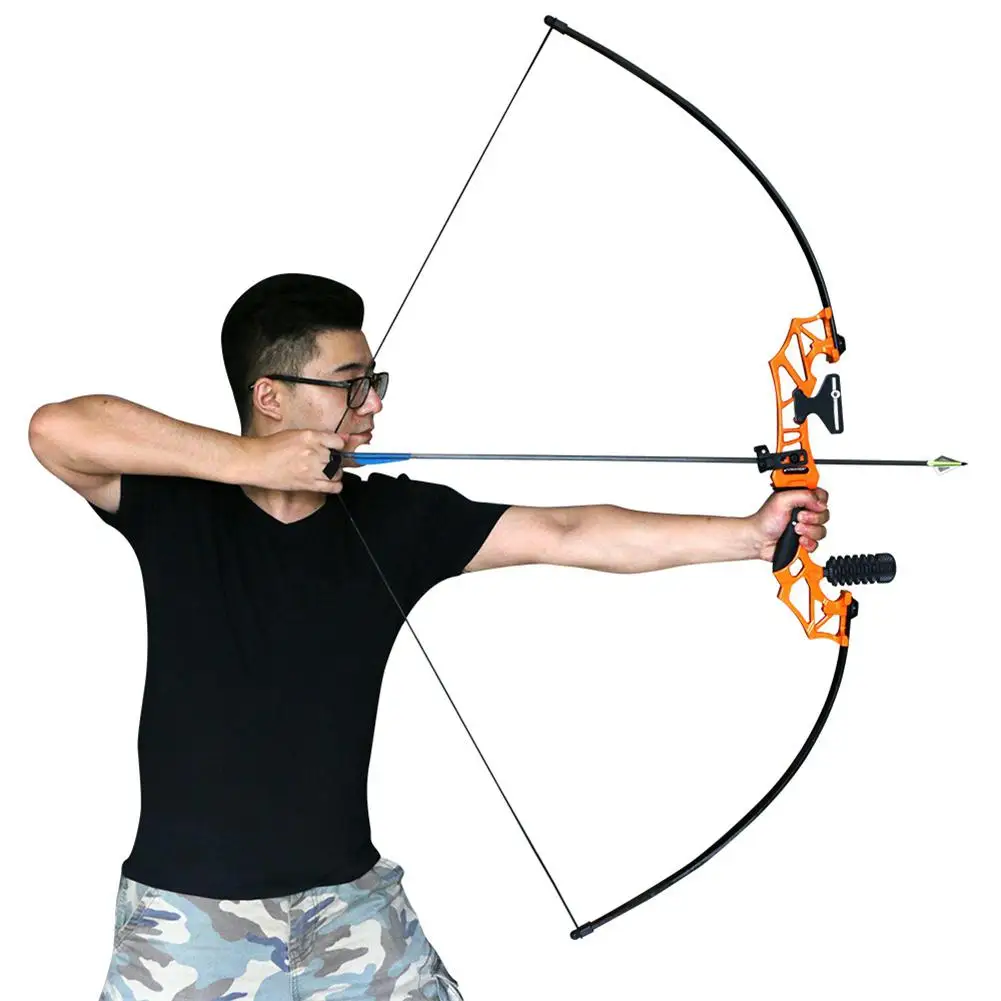 

HobbyLane TOPARCHERY Straight Bow Right Hand Shooting Bow Recurve Compound Bow Single Needle Sight