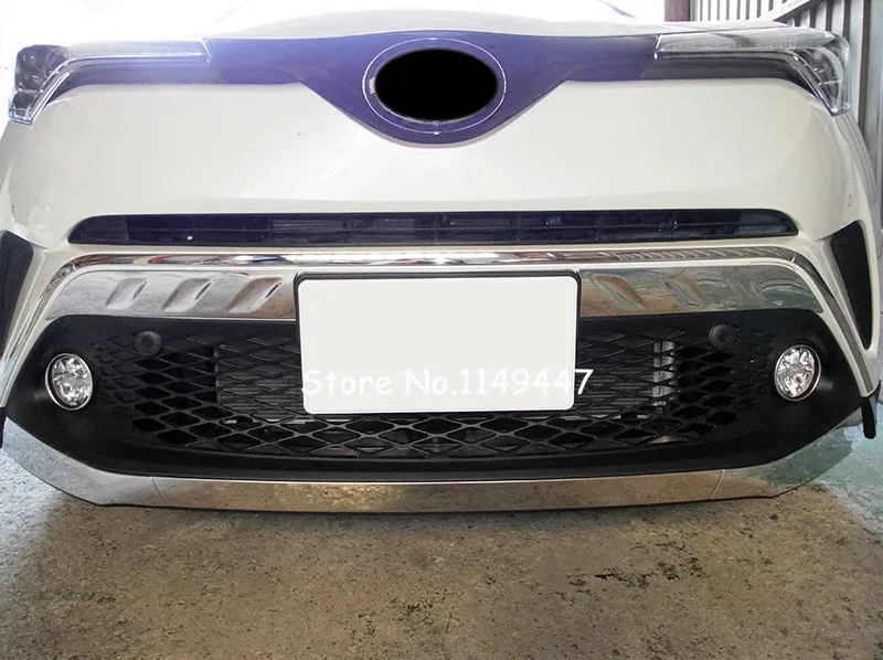 Для Toyota C-HR Chr автомобильный Стайлинг Exteriort Нержавеющая сталь Передняя Защитная панель бампера декоративная крышка 10 шт