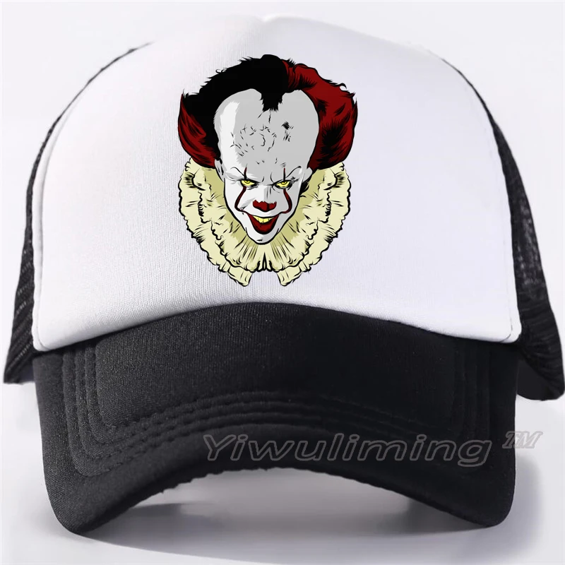 

New Summer Trucker Caps pennywise Cool Summer Black Adult Cool Baseball Mesh Net Trucker Caps Hat for Men Adjustable