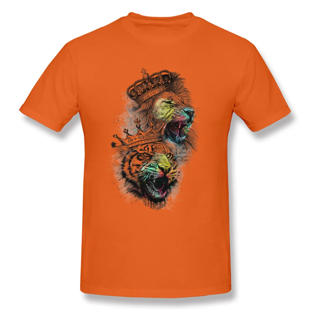 T Shirt The 2 King Father Day High Quality Summer Short Sleeve 100% Cotton O Neck Men's T Shirts Summer T Shirt The 2 King orange