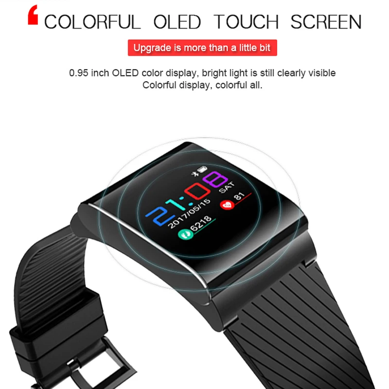 

2 pcs 2017 New X9Pro Smart Bracelet Blood Pressure Heart Rate Monitor Bluetooth Smart Watch Color OLED Alert Smart Band Fitness