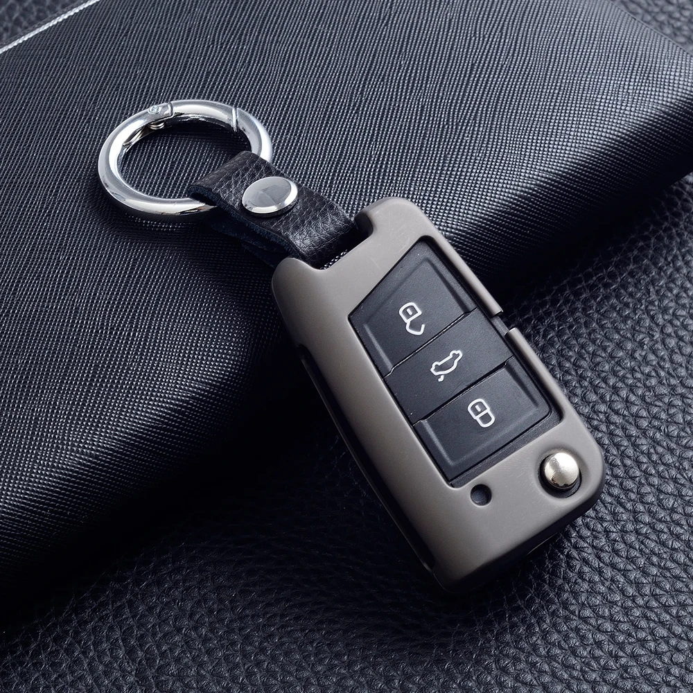 Модный стиль цинковый брелок для автомобильных ключей, чехол для ключей Набор ключей для VW Golf 7 GTI mk7 GTI, Skoda Octavia A7-16 превосходные новые поло Lamando