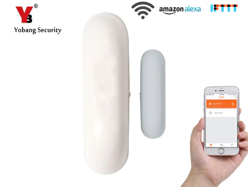 

Yobang Security Wifi Wireless APP Remote Control Magnetic Door/Window Sensor With Easy for Home Office Business Burglar Alert