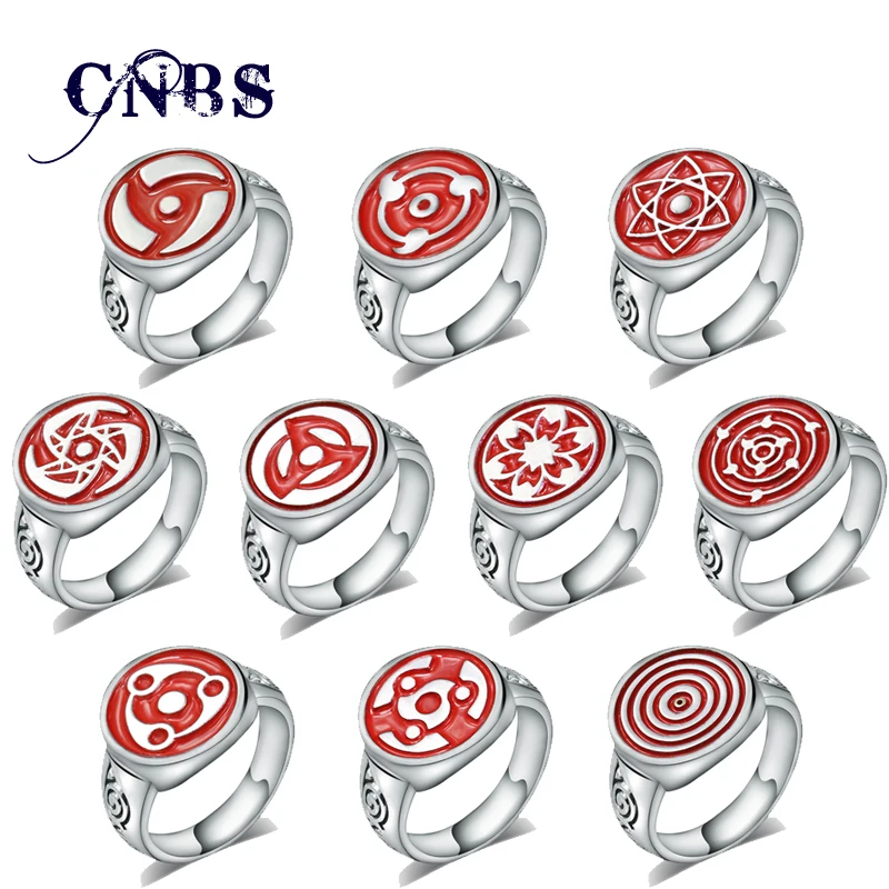 Us 179 10 Offhot Anime Naruto Sharingan Ring Silver Metal Sasuke Itachi Kakashi Rings Jewelry Kids Gift In Rings From Jewelry Accessories On