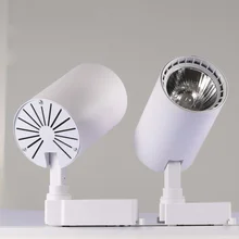 1 шт. светодиодный Трековый светильник 10 Вт 20 Вт 30 Вт COB Rail Точечный светильник s лампа светодиодный s отслеживающий светильник Точечный светильник s лампа для магазина торговый центр выставка