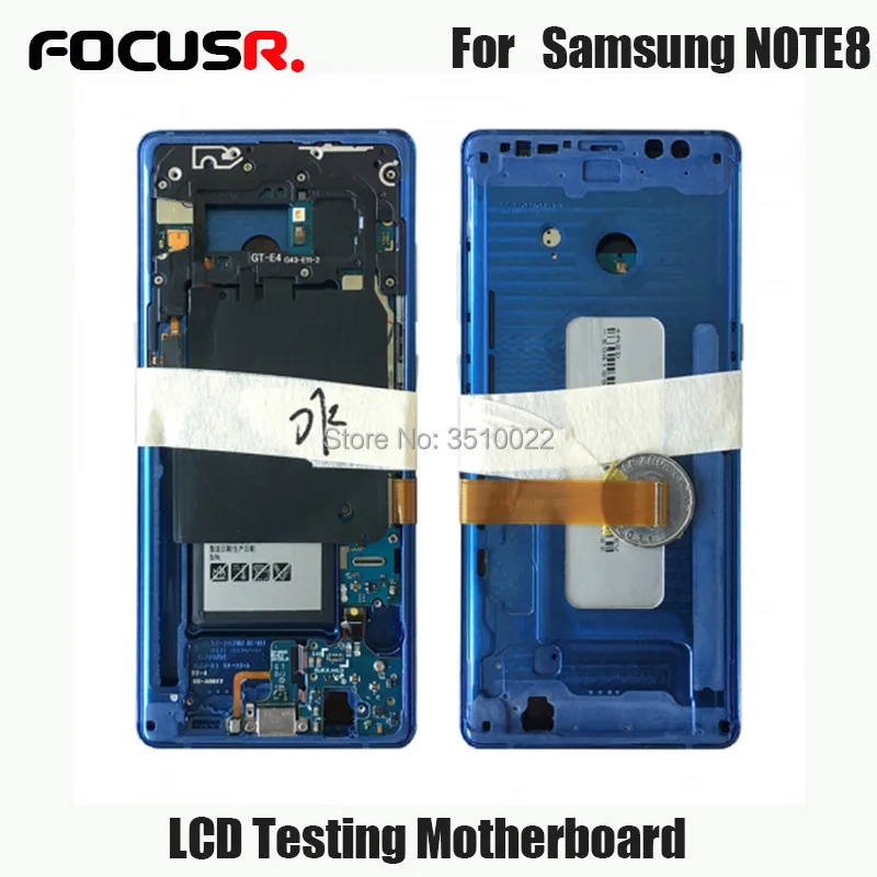 FOCUSR ЖК-экран тестирование материнская плата со средним корпусом рамка батарея для samsung S7edge S8 S8+ S9 S9+ Note 8 Note 9