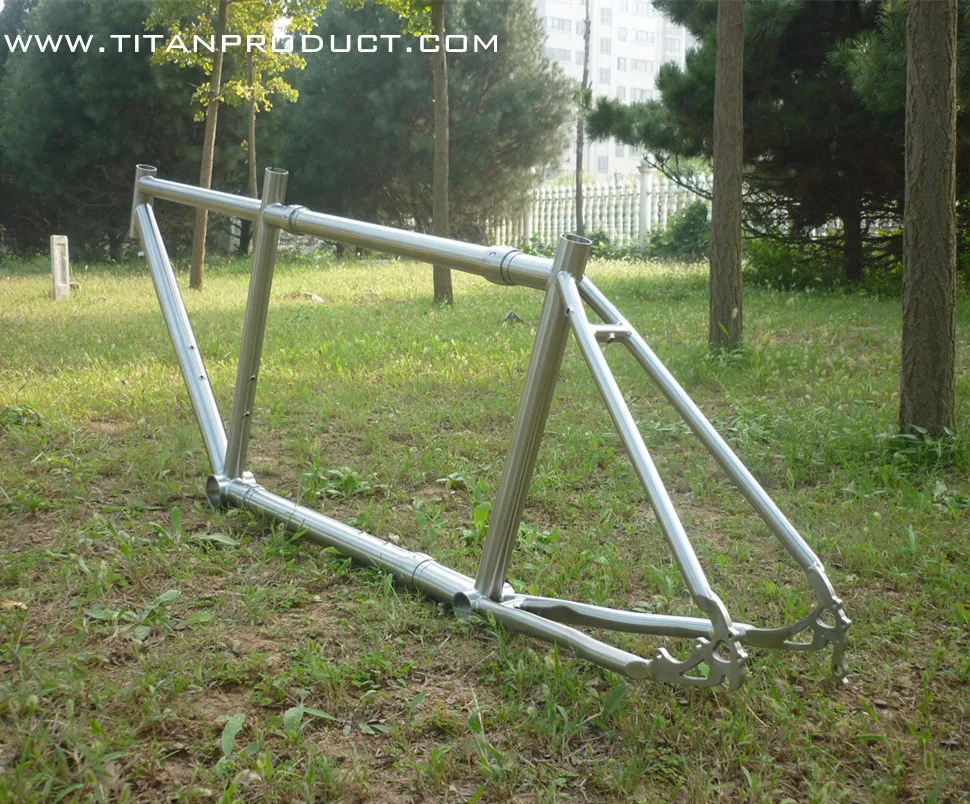 Cheap Gr.9 (3al/2.5v) Titanium Road Tandem Frame with S&S Couplers 4 Cheap Gr.9 (3al/2.5v) Titanium Road Tandem Frame with S&S Couplers 4