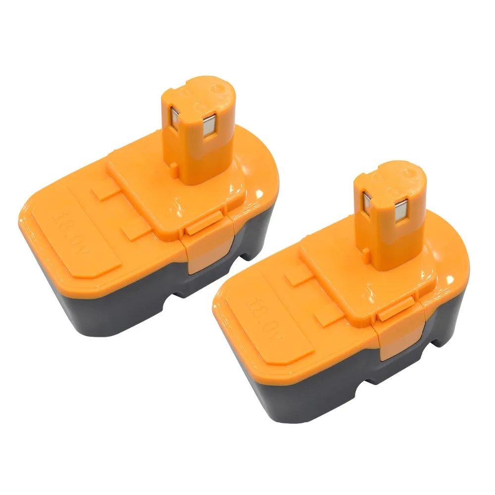 

2X 18V 2000mAh Ni-CD P100 Rechargeable Battery For Ryobi P102 P103 P104 P105 P107 P108 ABP1801 BPP1820 BPP-1815 BPP-1817