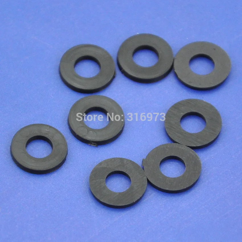 

( 10 pcs/lot ) Black Flat Nylon Washer for M4 Screws, OD 9mm ID 4.1mm T 1.1mm