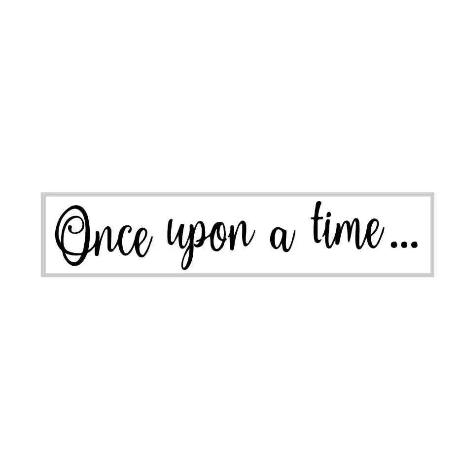 Once Upon A Time Wall Sticker Fairy tales Quote Decals for Children's Kids Room Bedroom vinyls Wall Art Home Decorative Mural (5)