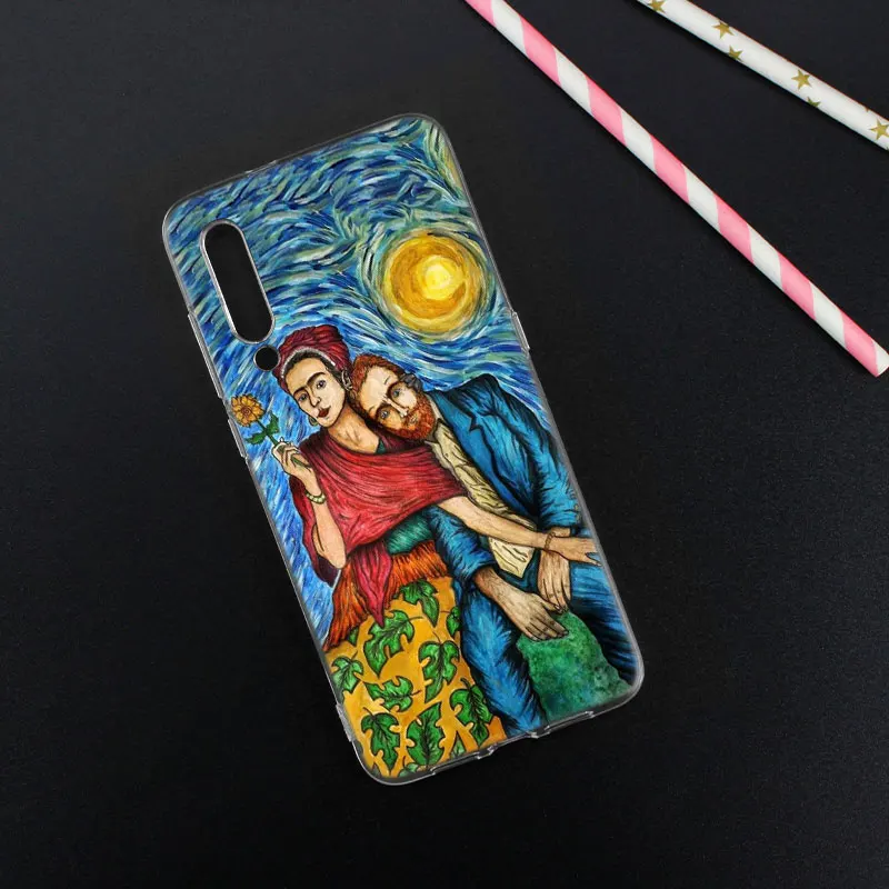 Забавный силиконовый чехол Mona Lisa Van gogh для Xiaomi Pocophone F1 9T 9 9SE 8 A2 Lite A1 Mix3 Redmi K20 7A Note 4 4X 5