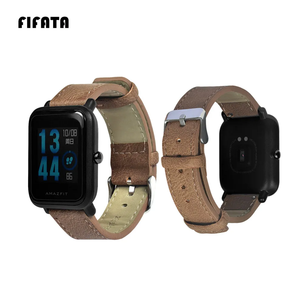 Ремешок FIFATA из искусственной кожи для Xiaomi Huami Amazfit Bip Lite, Молодежные умные часы, аксессуары, ремешок для наручных часов