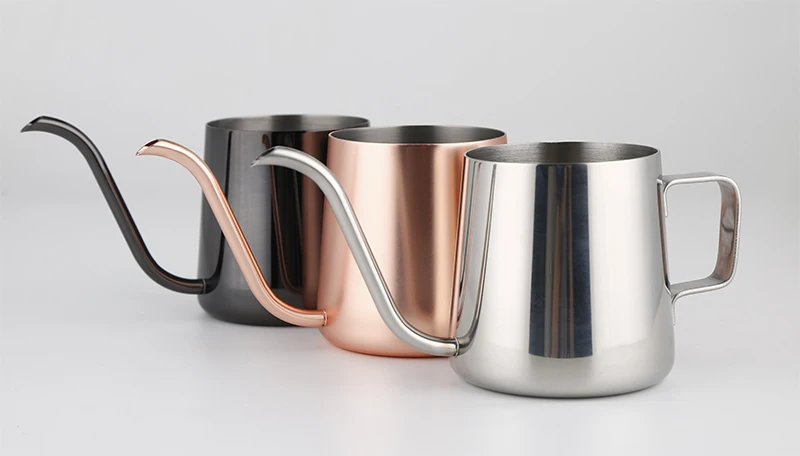 Fei 1pcs 2016 new arrival 3 colors Drip Coffee Kettle pot stainless steel gooseneck spout Kettle