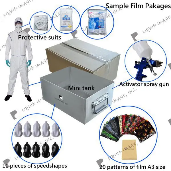 liquid image pva water transfer printing kit No. LYH WTPM004 A3 size aqua print film activator
