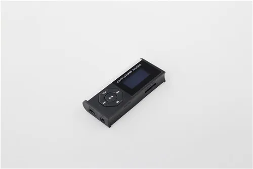 Абсолютно мини USB lcd экран MP3 музыкальный плеер с наушником кабель питания Поддержка 16 Гб Micro SD карта - Цвет: Серебристый