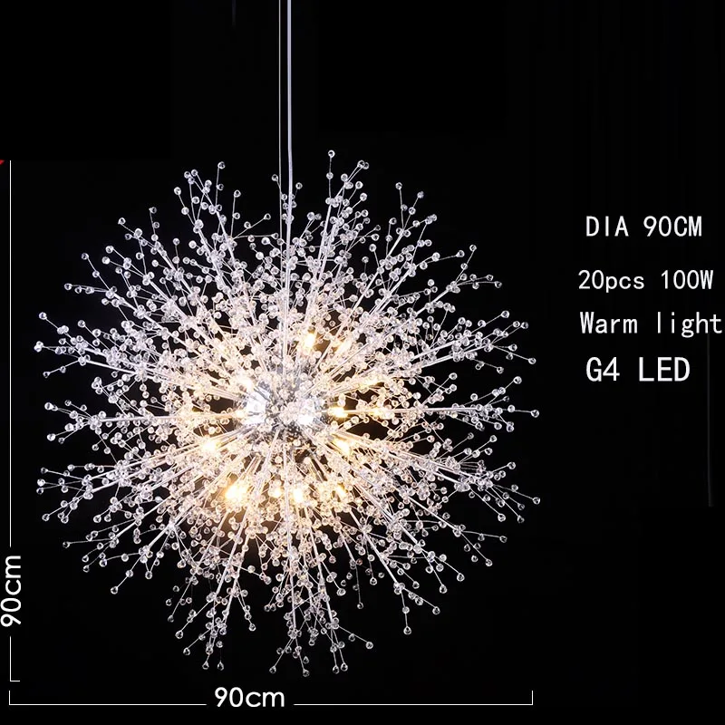 NANS подвесной светильник дачный чердак люстра свет с веревкой G4 светодиодная лампа светодиод авизелер вел авиз отурма одас современные светодиодные люстры подвесные светильники в коридоре - Цвет абажура: DIA 90CM 20PCS 100w