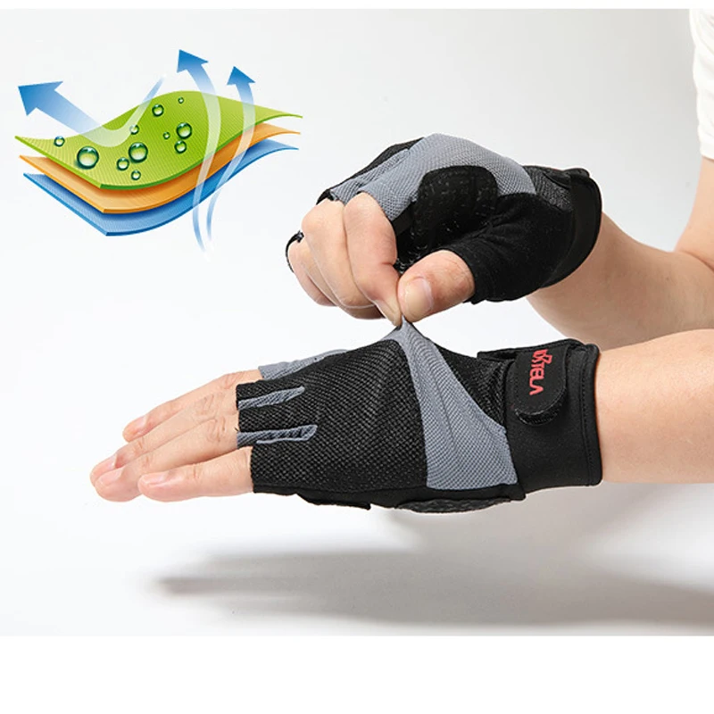 KORTELA Body Building Fitness Gloves Half Finger women men Weightlifting Gym Training indoor Bike Cycling Gloves equipment 2019