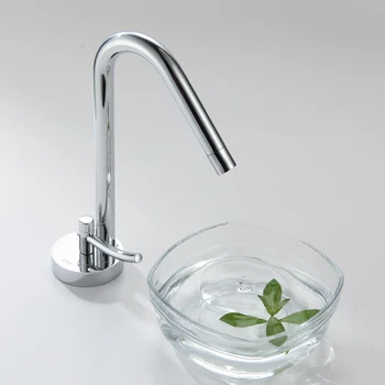 

Fashion Style High quality Chrome Waterfall Bathroom Basin Faucet Single Handle Waterfall Basin Side Faucet XR99801A