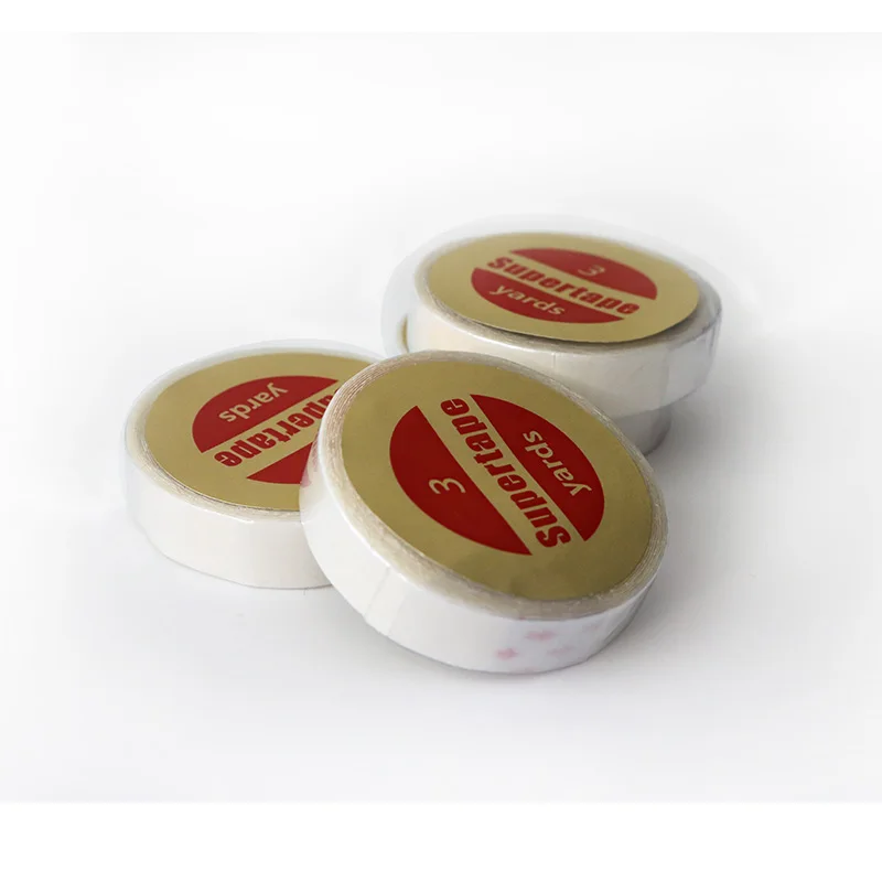 3rolls/lot white color 1cm x 3m hair extension adhesive tape for tape hair, toupees, wigs/double sided tape 3rolls/lot white color 1cm x 3m hair extension adhesive tape for tape hair, toupees, wigs/double sided tape