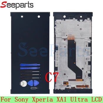 

6.0"For Sony Xperia XA1 Ultra C7 LCD Display Touch Screen Digitizer Assembly With Frame Parts For Sony C7 LCD