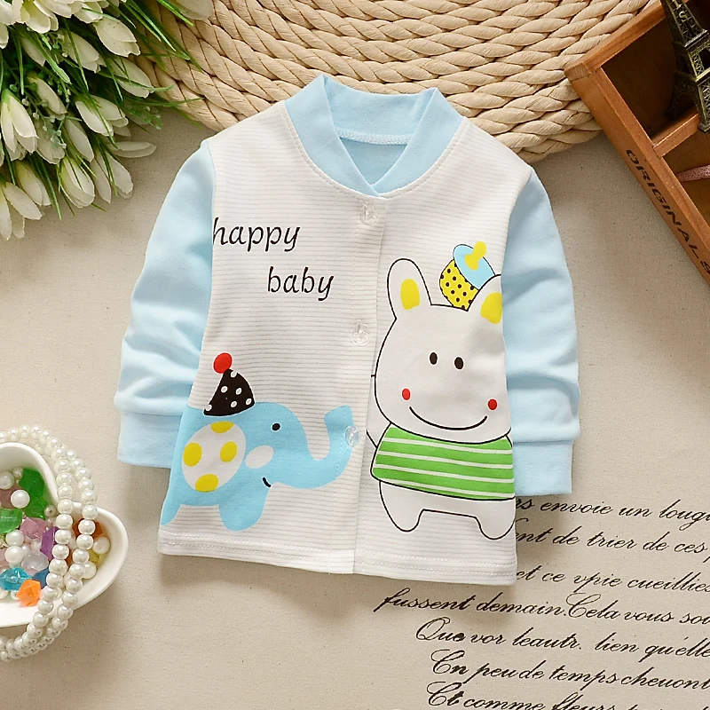 Куртка хлопковая для новорожденных Повседневная Верхняя одежда мальчиков и
