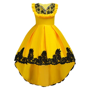 

New Elegant teens Girls Long tailing Princess Dress For Girls Party Dresses Christmas Costume For Kids Dresses Children Clothing