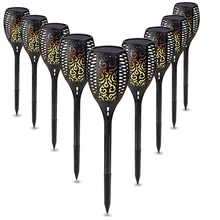 72LED пламя Солнечный фонарь светильник s Танцующая Мерцающая лампада водонепроницаемый Солнечный фонарь светильник садовый дорожка светильник s лужайка лампа