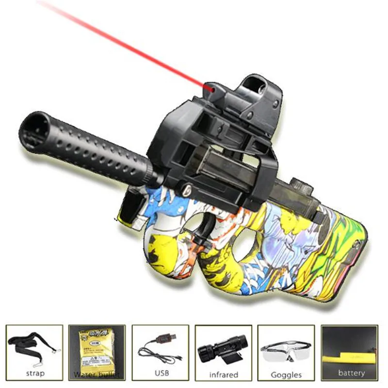 

Live CS P90 Electric Toy Gun Orbeez Paintball Assault Snipe Weapon Soft Water Bullet Pistol with Bullets Toys Boy Weapons Toys