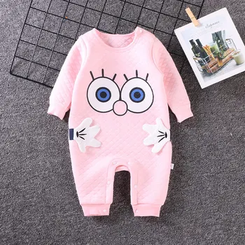 

winter Thick warm Baby rompers clothes cotton soft baby girl clothes baby boy clothes Long sleeve newborn clothes