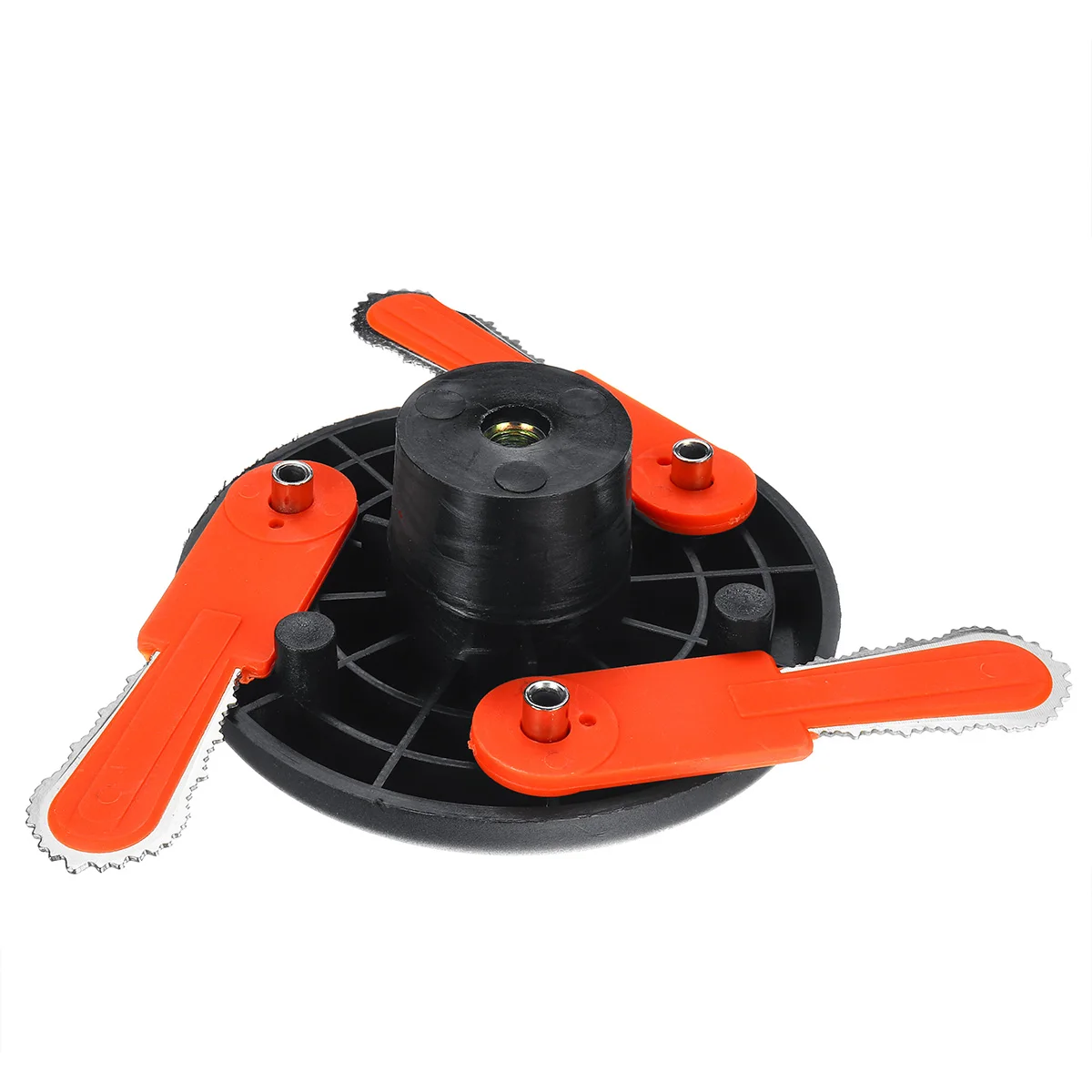 Newest Dual Use Powers Grass Trimmer Head Plastic Chain Saw with Nylon Line Cutter for Lawnmow