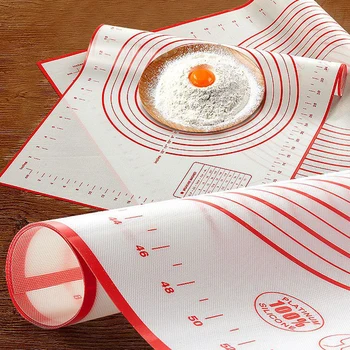 

Large Size of Silicone Baking Mat Kneading Dough Mat with Scale Non Stick Rolling Pastry Mat for Baking Accessories Tool